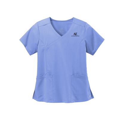 Wink® Women’s Premiere Flex™ Mock Wrap Top, Full Color