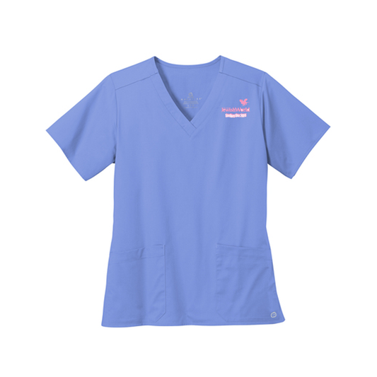 Wink® Women’s WorkFlex™ V-Neck Top, Screen Print