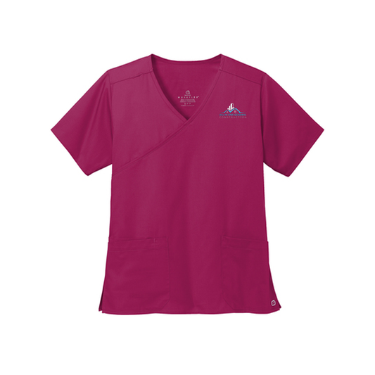 Wink® Women’s WorkFlex™ Mock Wrap Top, Full Color