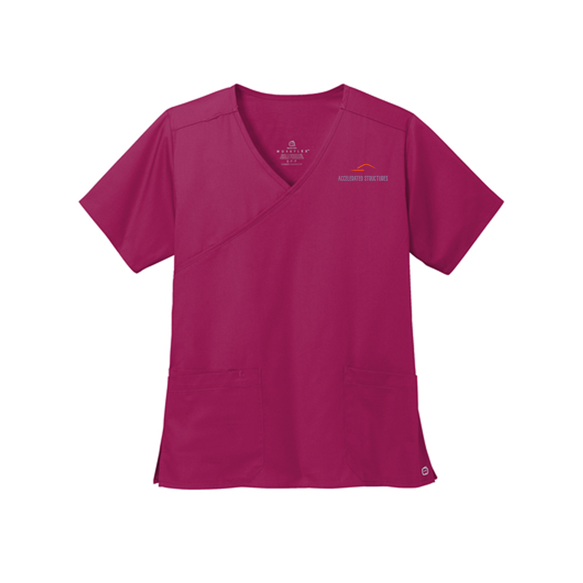 Wink® Women’s WorkFlex™ Mock Wrap Top, Screen Print