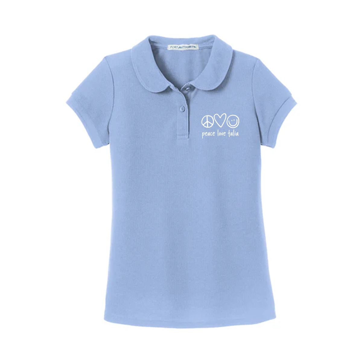 Port Authority® Girls Silk Touch™ Peter Pan Collar Polo, Printed