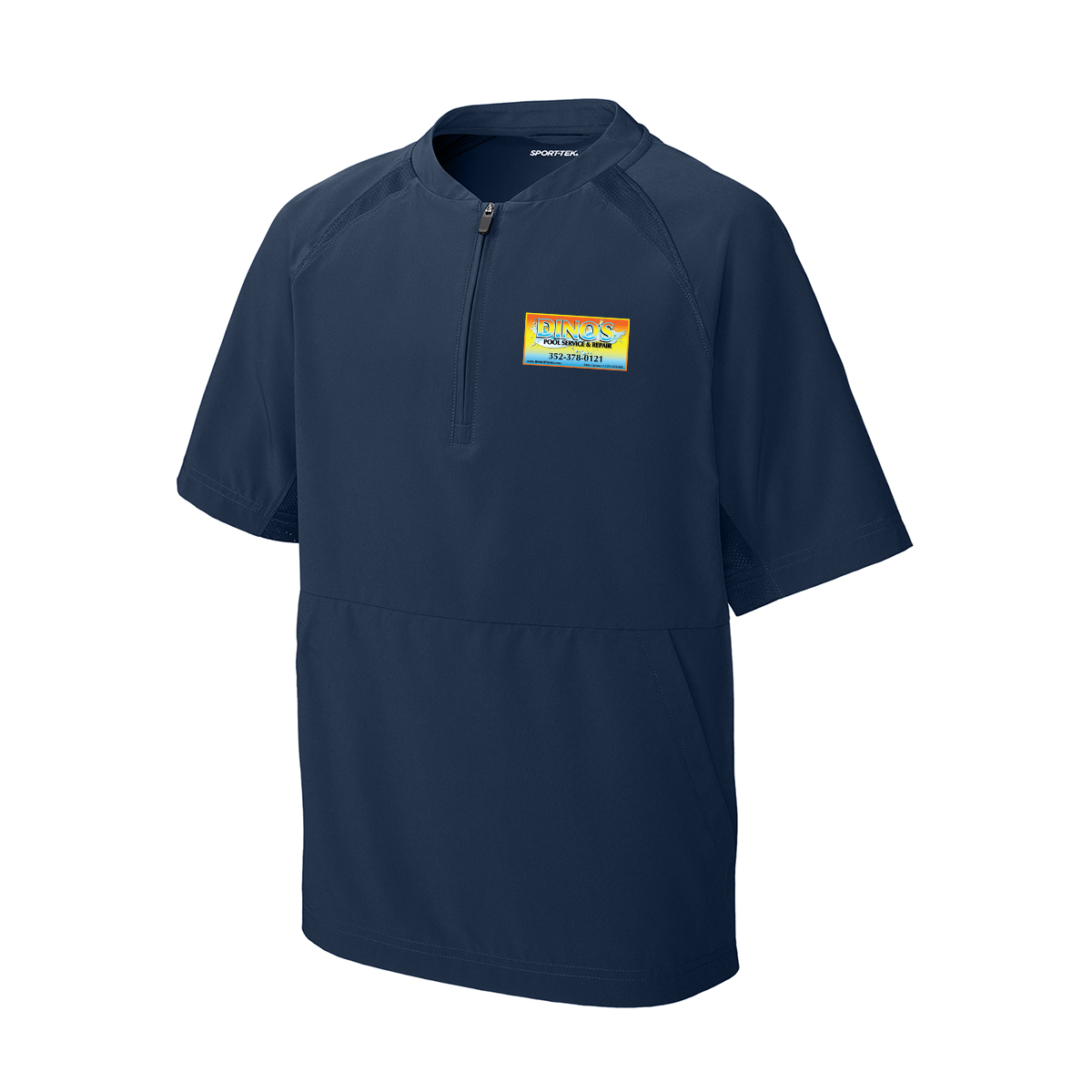 Sport-Tek® Youth Repeat 1/2-Zip Short Sleeve Jacket, Full Color