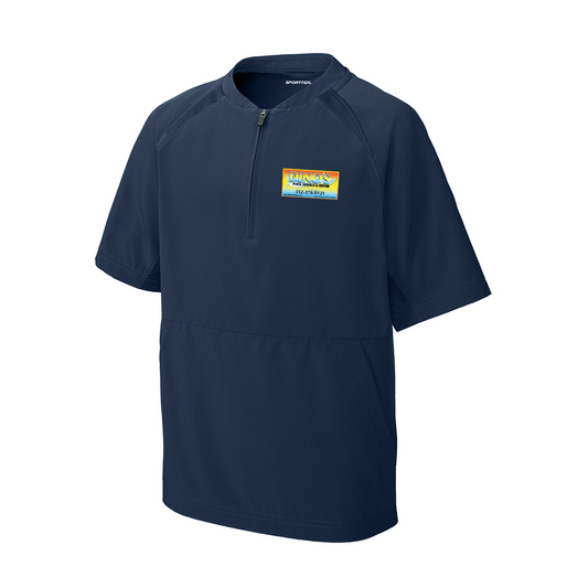 Sport-Tek® Youth Repeat 1/2-Zip Short Sleeve Jacket, Full Color