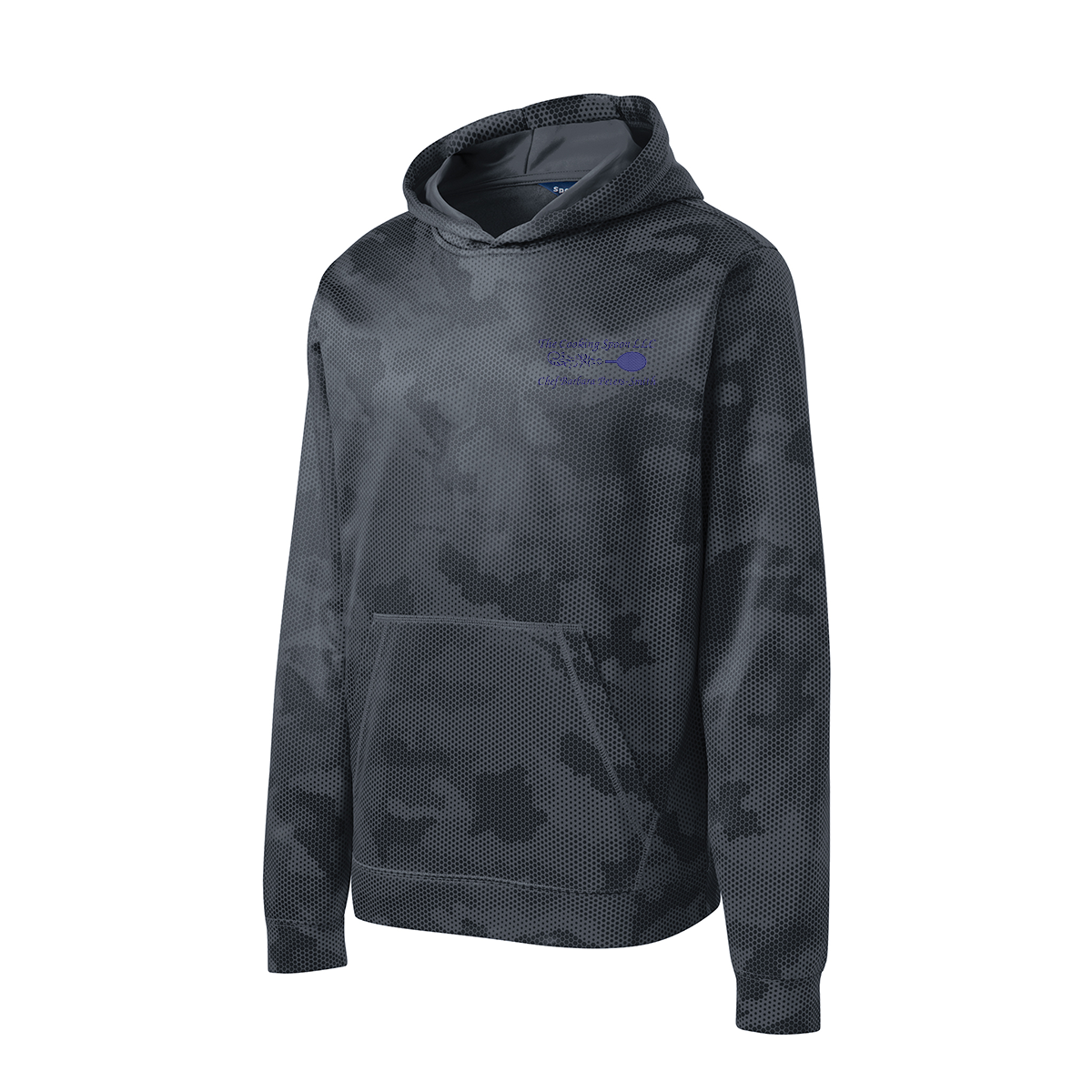 Sport-Tek® Youth Sport-Wick® CamoHex Fleece Hooded Pullover