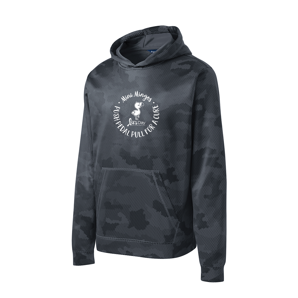 Sport-Tek® Youth Sport-Wick® CamoHex Fleece Hooded Pullover, Printed
