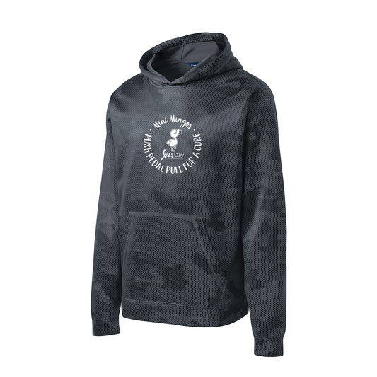 Sport-Tek® Youth Sport-Wick® CamoHex Fleece Hooded Pullover, Printed