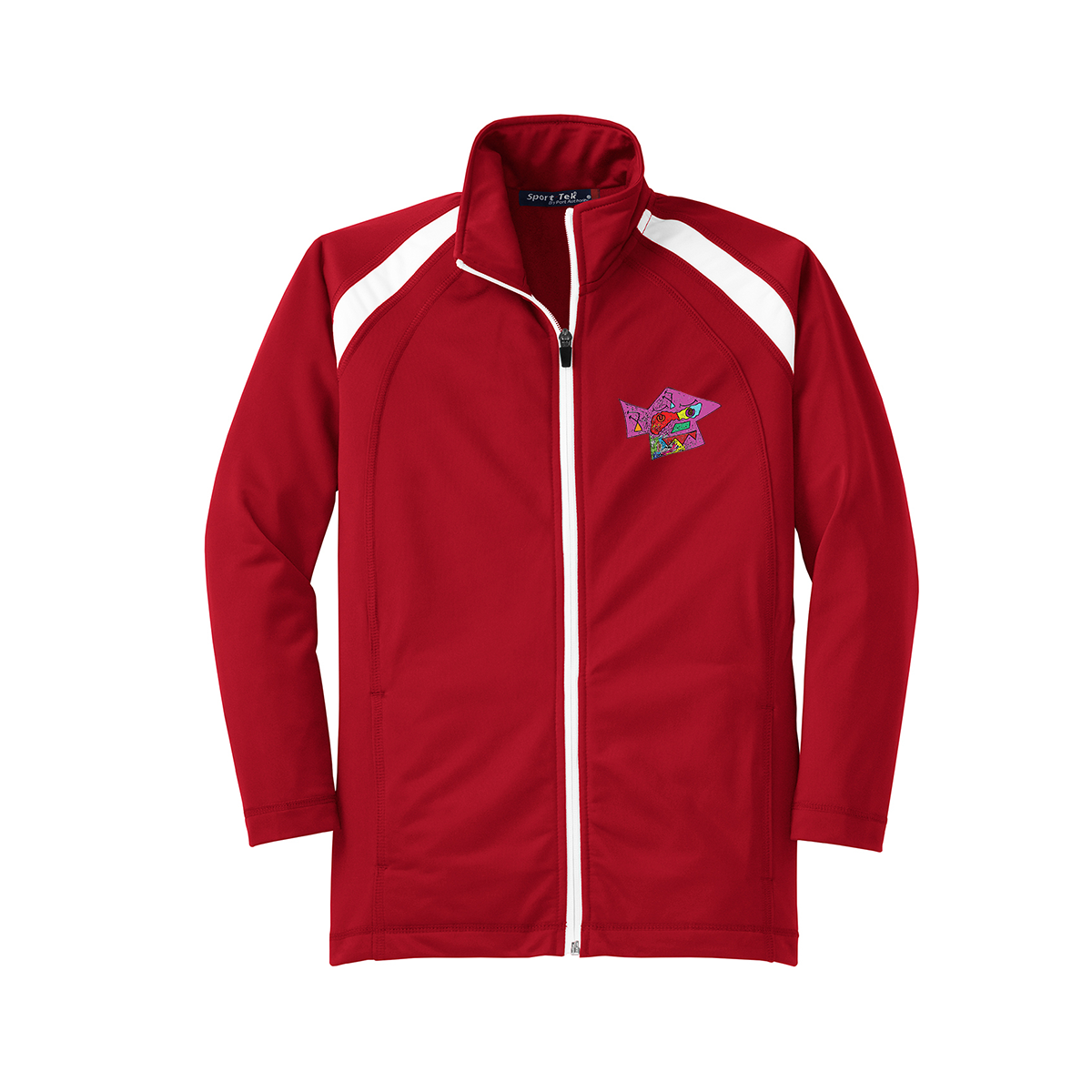 Sport-Tek® Youth Tricot Track Jacket, Full Color