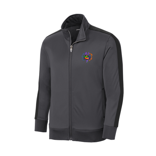 Sport-Tek ® Youth Tricot Sleeve Stripe Track Jacket, Full Color