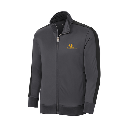 Sport-Tek ® Youth Tricot Sleeve Stripe Track Jacket, Printed