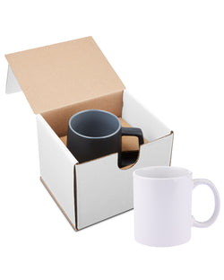# 11oz Basic C Handle Ceramic Mug In Mailer