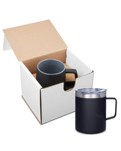 # 12oz Vacuum Insulated Coffee Mug With Handle In Mailer