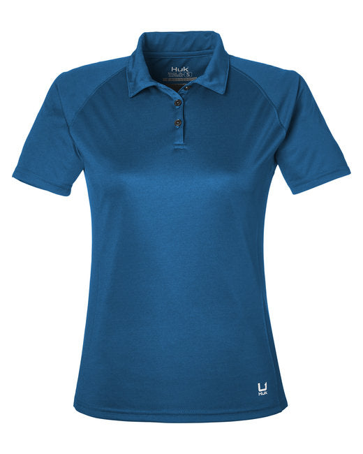 HUK Ladies' Lopro Solid Performance Polo, Screen Print