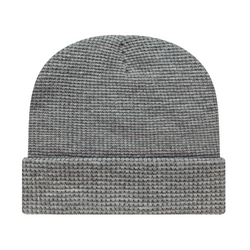 Waffle Knit Cap with Cuff
