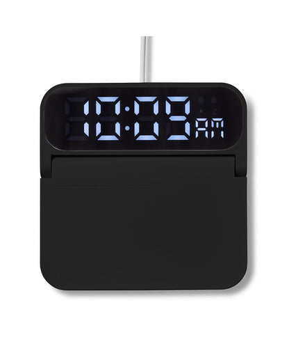 Foldable Alarm Clock & Wireless Charger