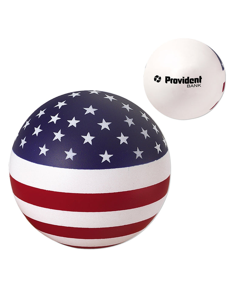 Usa Patriotic Round Ball Stress Reliever