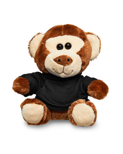 7" Plush Monkey With T-Shirt