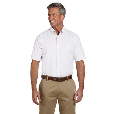 Harriton Mens Short-Sleeve Oxford with Stain-Release - EZ Corporate Clothing
 - 5