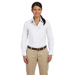Harriton Ladies Long-Sleeve Oxford with Stain-Release - EZ Corporate Clothing
 - 5