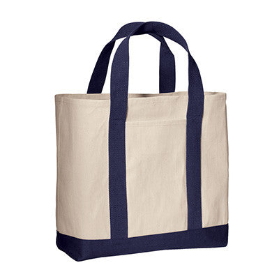 Port & Company Two-Tone Shopping Tote - EZ Corporate Clothing
 - 3