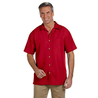 Harriton Mens Barbados Textured Camp Shirt - EZ Corporate Clothing
 - 9