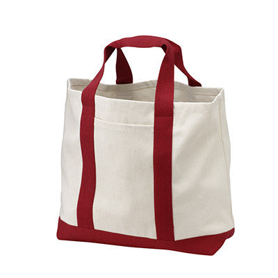 Port & Company Two-Tone Shopping Tote - EZ Corporate Clothing
 - 4