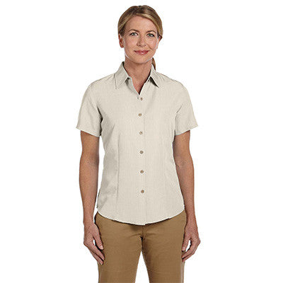 Harriton Ladies Barbados Textured Camp Shirt - EZ Corporate Clothing
 - 4