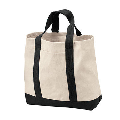 Port & Company Two-Tone Shopping Tote - EZ Corporate Clothing
 - 2