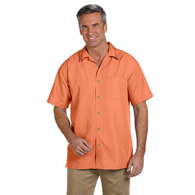 Harriton Mens Barbados Textured Camp Shirt - EZ Corporate Clothing
 - 7