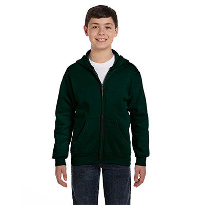 Hanes Youth Comfortblend Ecosmart Full-Zip Hoodie - Company Gear – EZ  Corporate Clothing