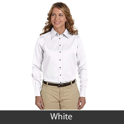 Harriton Ladies Long-Sleeve Twill Shirt With Stain-Release - EZ Corporate Clothing
 - 19