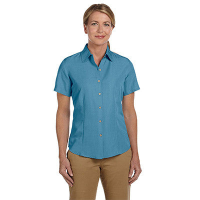 Harriton Ladies Barbados Textured Camp Shirt - EZ Corporate Clothing
 - 3