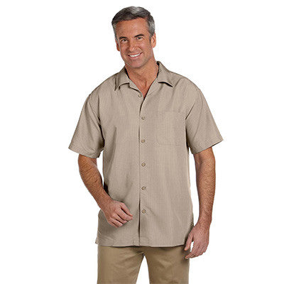 Harriton Mens Barbados Textured Camp Shirt - EZ Corporate Clothing
 - 5