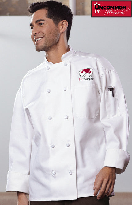 Classic Knot Chef Coat with Mesh - Zinburger - EZ Corporate Clothing
