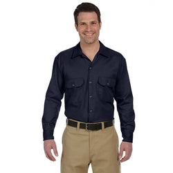 Dickies Mens 5.2oz Long-Sleeve Work Shirt - EZ Corporate Clothing
 - 5