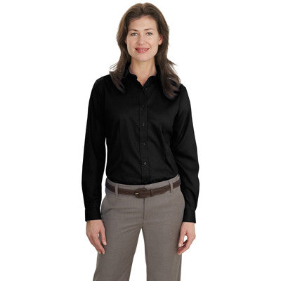 Port Authority Ladies Long-Sleeve Non-Iron Twill Shirt - EZ Corporate Clothing
 - 2