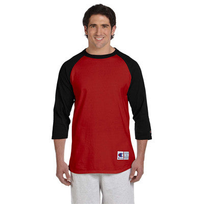 Champion 6.1oz. Tagless Raglan Baseball T-Shirt - EZ Corporate Clothing
 - 6