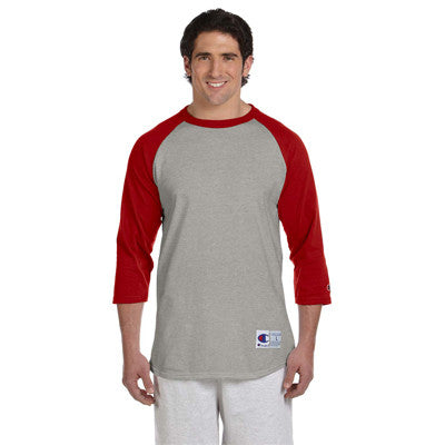 Champion 6.1oz. Tagless Raglan Baseball T-Shirt - EZ Corporate Clothing
 - 9
