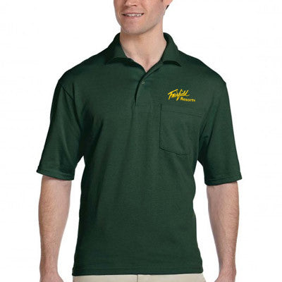 Jerzees 5.6oz, Pocket Sport Shirt with SpotShield - EZ Corporate Clothing
 - 1