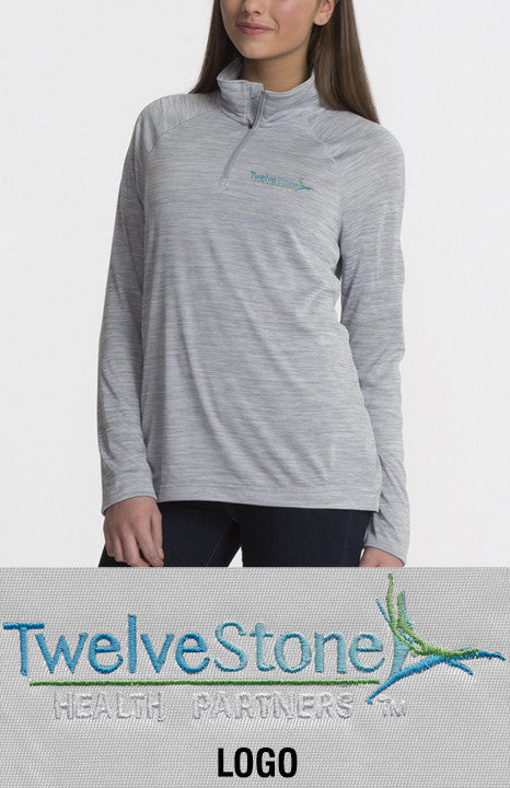 Charles River Women's Space Dye Performance Pullover - TwelveStone Health Partners Company Store