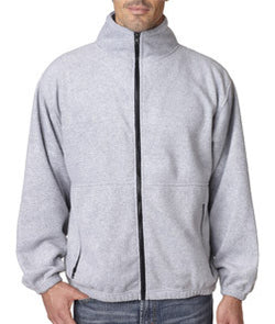 UltraClub Mens Iceberg Fleece Full-Zip Jacket - EZ Corporate Clothing
 - 5