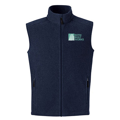 Core365 Men's Journey Fleece Vest, Tall