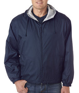 UltraClub Fleece-Lined Hooded Jacket - EZ Corporate Clothing
 - 5