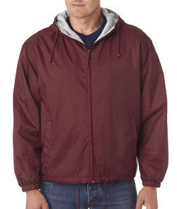 UltraClub Fleece-Lined Hooded Jacket - EZ Corporate Clothing
 - 3