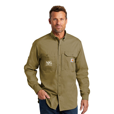 Carhartt Solid Long-Sleeve Button-Down Shirt