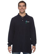 Sansum Clinic Devon & Jones Men's Pima Pique Long-Sleeve Polo - EZ Corporate Clothing
 - 1