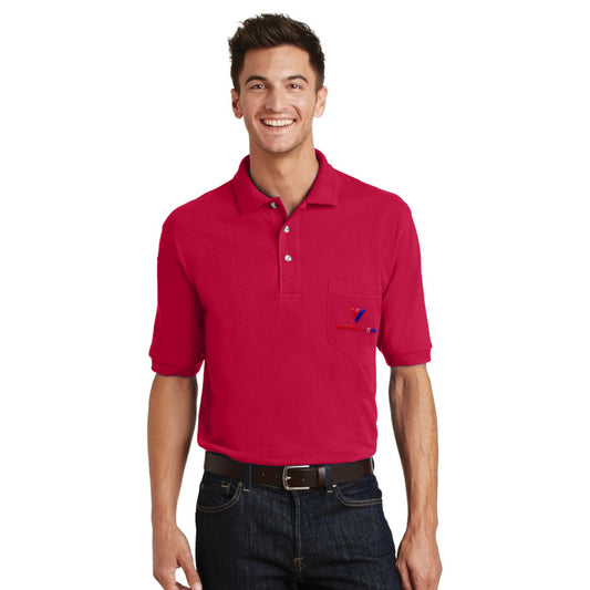 Port Authority Pique Knit Sport Shirt with Pocket