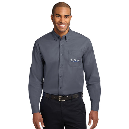 Custom Men's Dress Shirts with Logo for Staff Custom Men's Dress Shirts with Logo for Staff