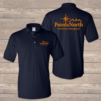 Custom collared shirts with logo Clearance