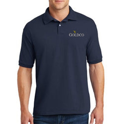 Hanes Men's 5.2 oz. 50/50 EcoSmart Jersey Knit Polo Shirt - Golco Company Store