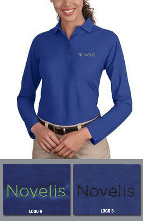 Port Authority Ladies Silk Touch Longsleeve Sport Shirt - Novelis - Royal Blue - EZ Corporate Clothing

